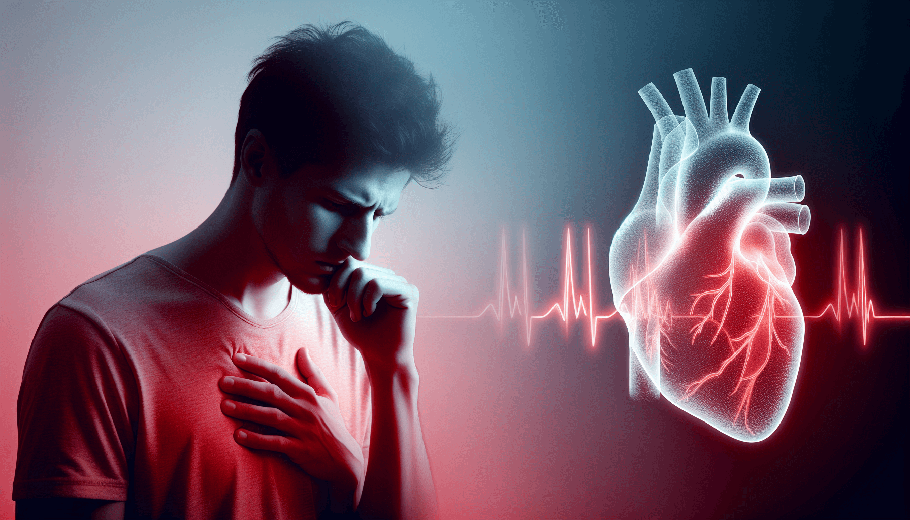 A person experiencing irregular heart rhythm