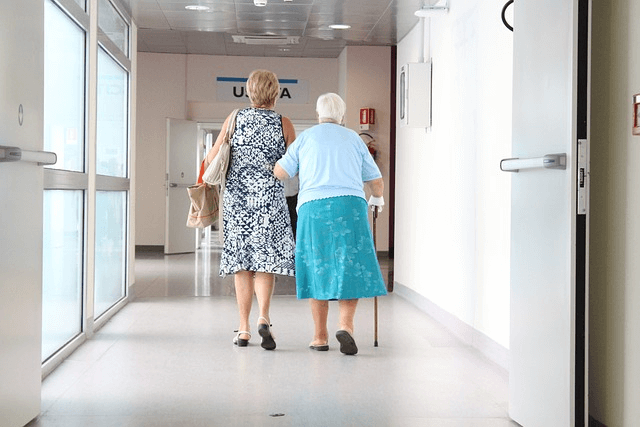 senior citizens aisle doctor