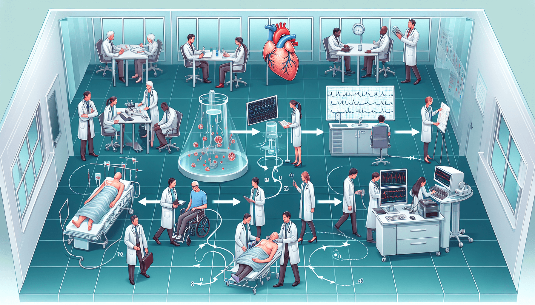 Απεικόνιση της διαδικασίας κλινικής δοκιμής