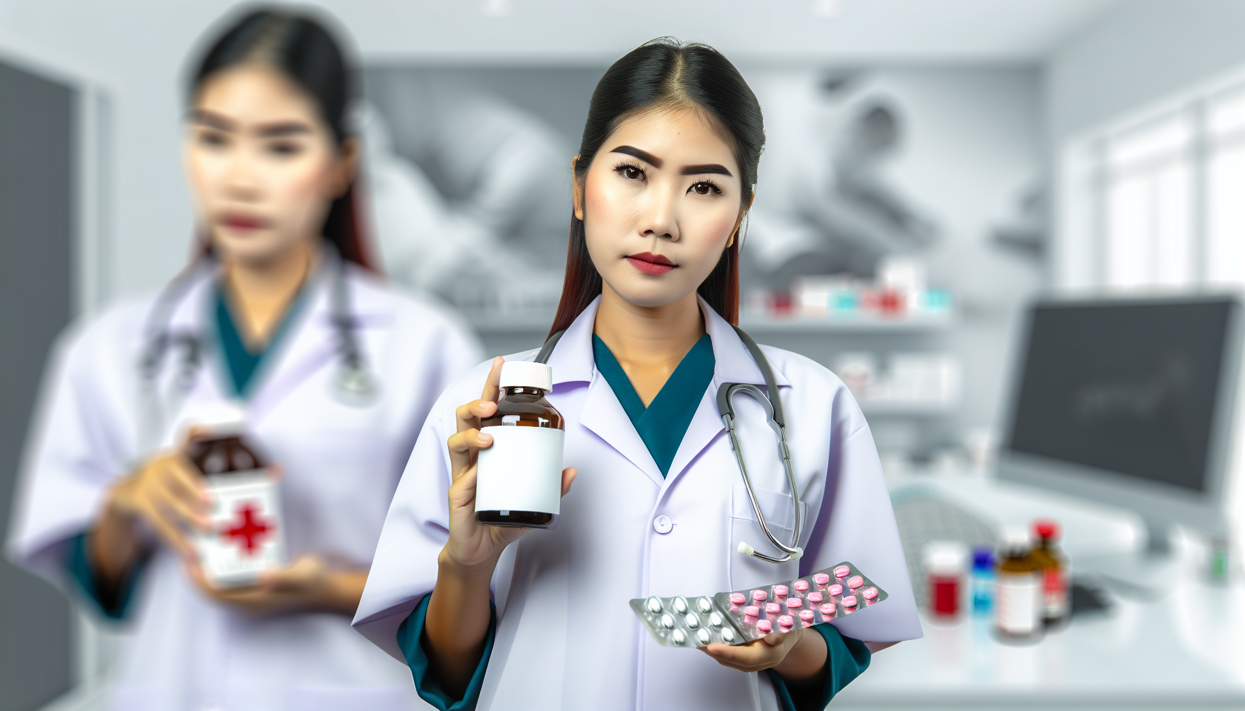 Photo of a person holding medication